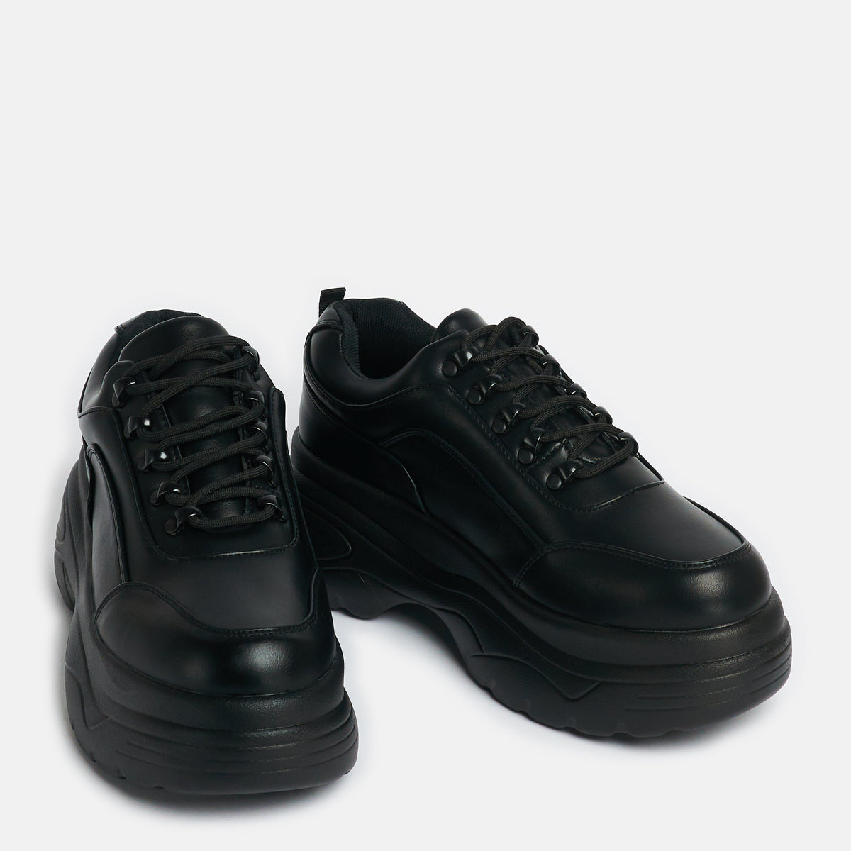 KOI Jennie Striker Black Chunky Bubble Trainers-Clearance