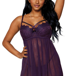 Studded Strappy Babydoll