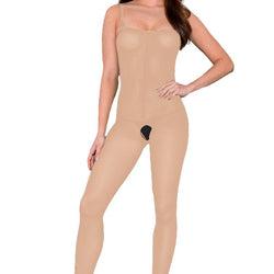 Opaque Crotchless Bodystocking