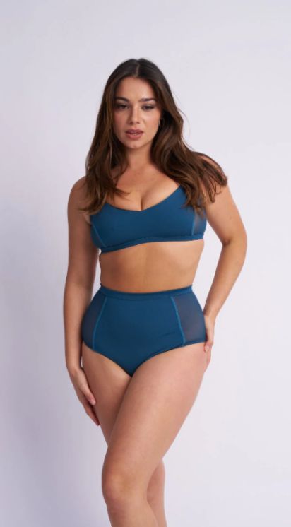 Lunalae Gigi Top - Mesh Pannelled Top Recycled