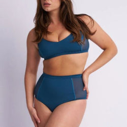 Lunalae Gigi Top - Mesh Pannelled Top Recycled