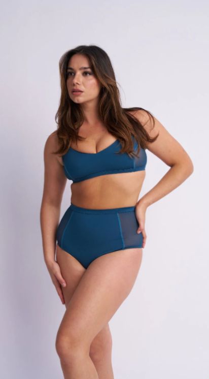 Lunalae Bellani Bottom - Mesh Panelled High Waist Bottom Recycled