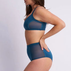 Lunalae Bellani Bottom - Mesh Panelled High Waist Bottom Recycled