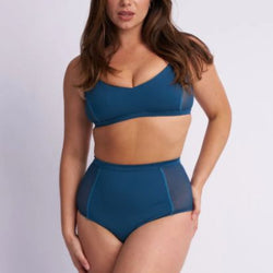 Lunalae Bellani Bottom - Mesh Panelled High Waist Bottom Recycled