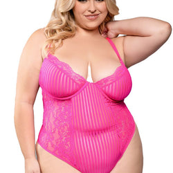 Striped Mesh Teddy