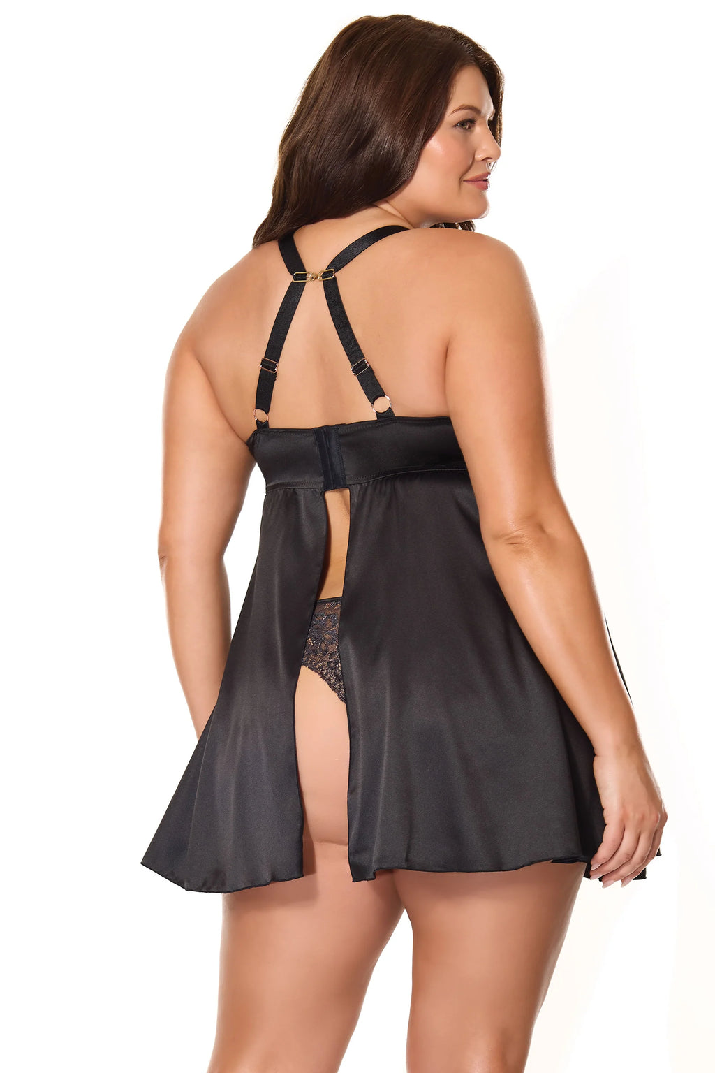 Kissed By Satin Babydoll & Thong