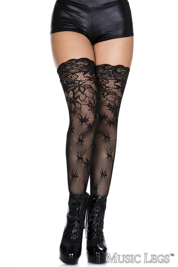 Leaf & Lace Thigh Hi