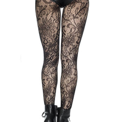 Floral Lace Pantyhose