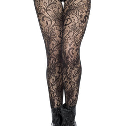 Floral Lace Pantyhose