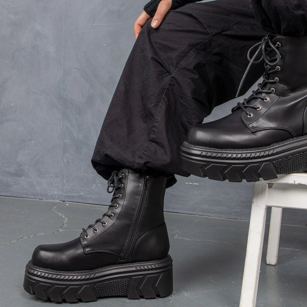 KOI Talwar Chunky Stomper Boots