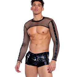 Vinyl with Iridescent Pint Shorts