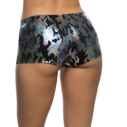 1pc Low Rise Iridescent Camouflage Shorts