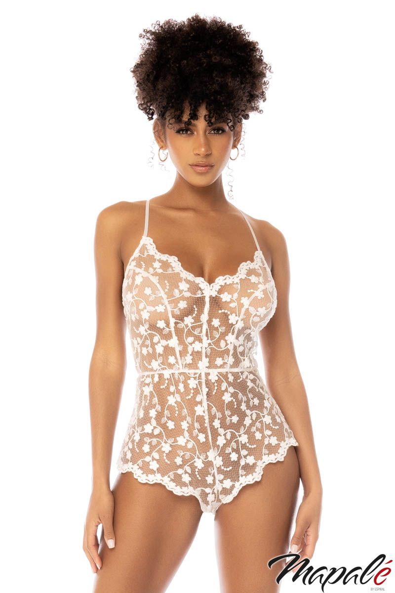 Sheer Floral Romper