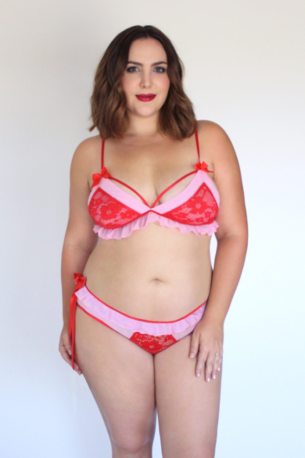 Giant Bow Ruffle Bra
