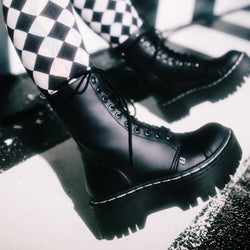 TUK Black TUKskin™ 10-Eye Double Decker Boot