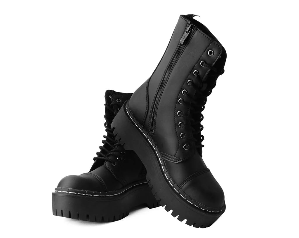 TUK Black TUKskin™ 10-Eye Double Decker Boot
