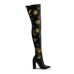 ASTRID Gold Star and Moon Long Boots