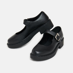 KOI Kishi Tale Black Flat Mary Jane Shoes
