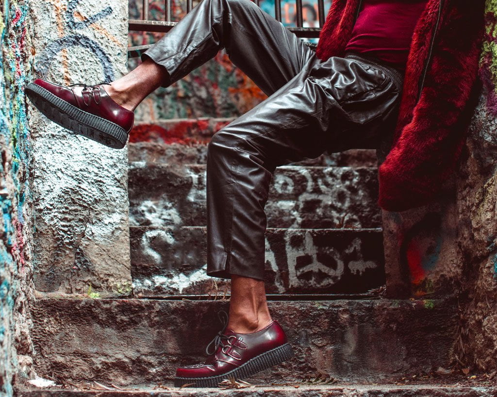 TUK Burgundy Rub-Off TUKskin™ Viva Low Creeper