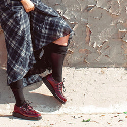 TUK-F9857 Burgundy Rub-Off TUKskin™ Viva Low Creeper