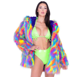 PVC Lace-Up Triangle Top