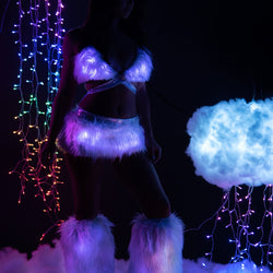 Faux Fur Light-Up Skirt