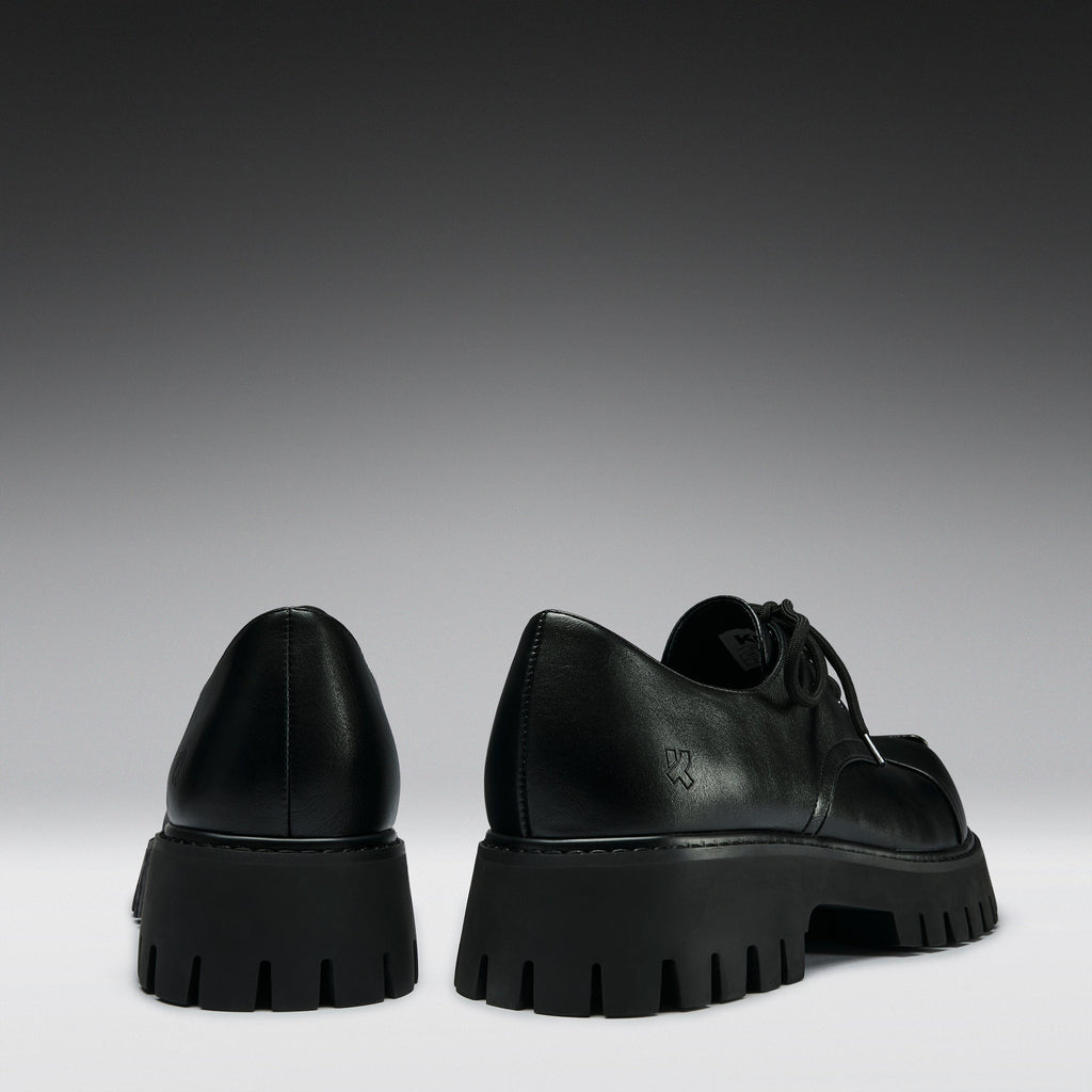 KOI Gehrman Metal Cap Chunky Shoes - Black-Clearance