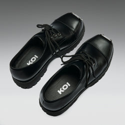 KOI Gehrman Metal Cap Chunky Shoes - Black