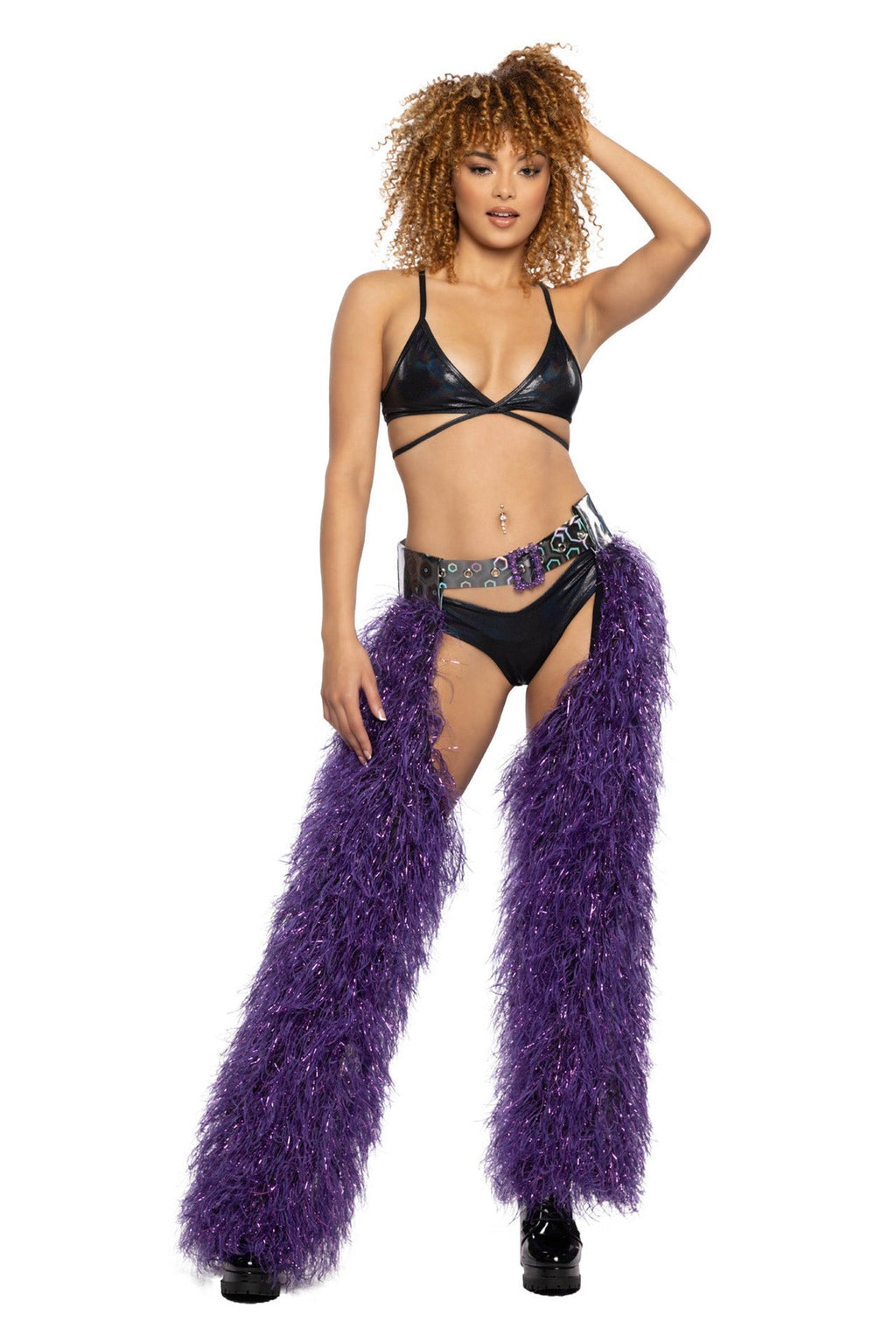 Light-Up Lurex Shag Chaps