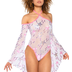 Sequin Mesh Bodysuit