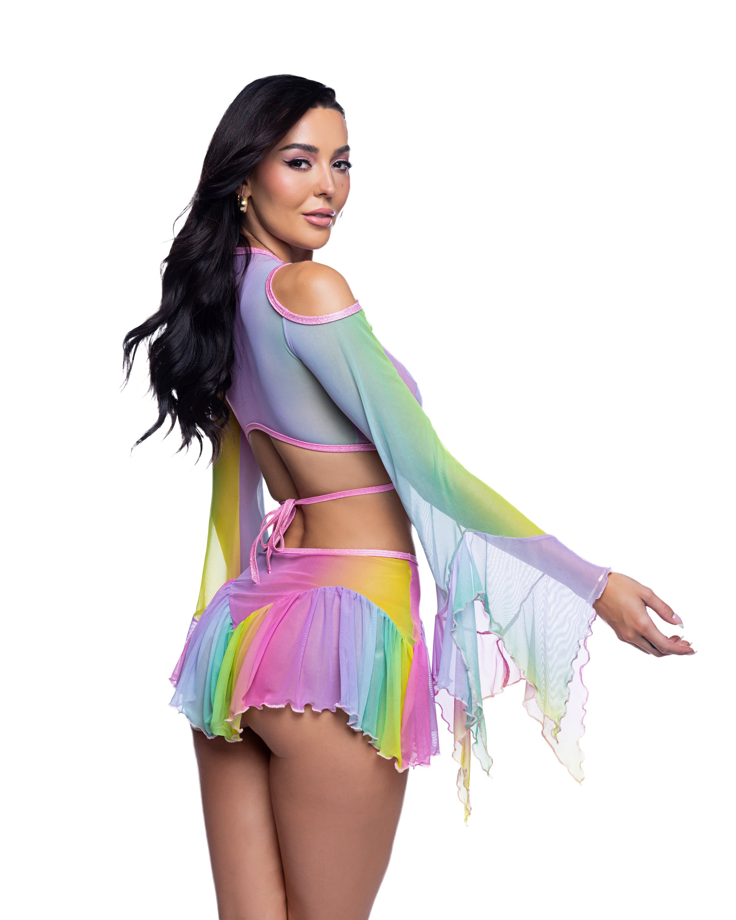Flow Top & Skirt Set
