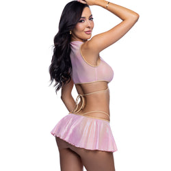 Heart Wrap Top & Skirt Set