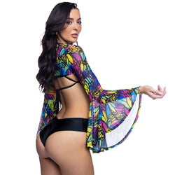 Bell-Sleeve Shrug