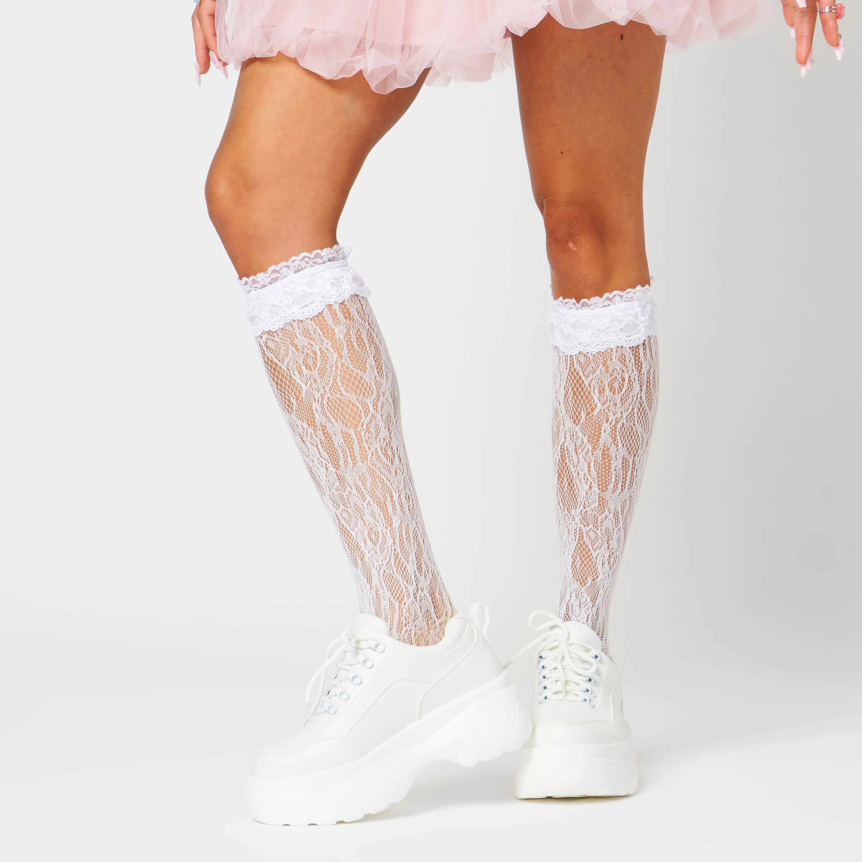 KOI Jennie White Chunky Bubble Trainers