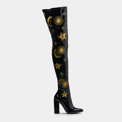 ASTRID Gold Star and Moon Long Boots