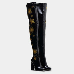 ASTRID Gold Star and Moon Long Boots