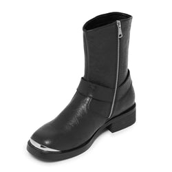 Ghost by KOI - Nameless Ghouls Men's Stacked Biker Boots