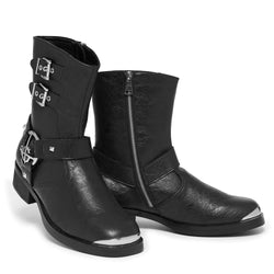Ghost by KOI - Nameless Ghouls Men's Stacked Biker Boots