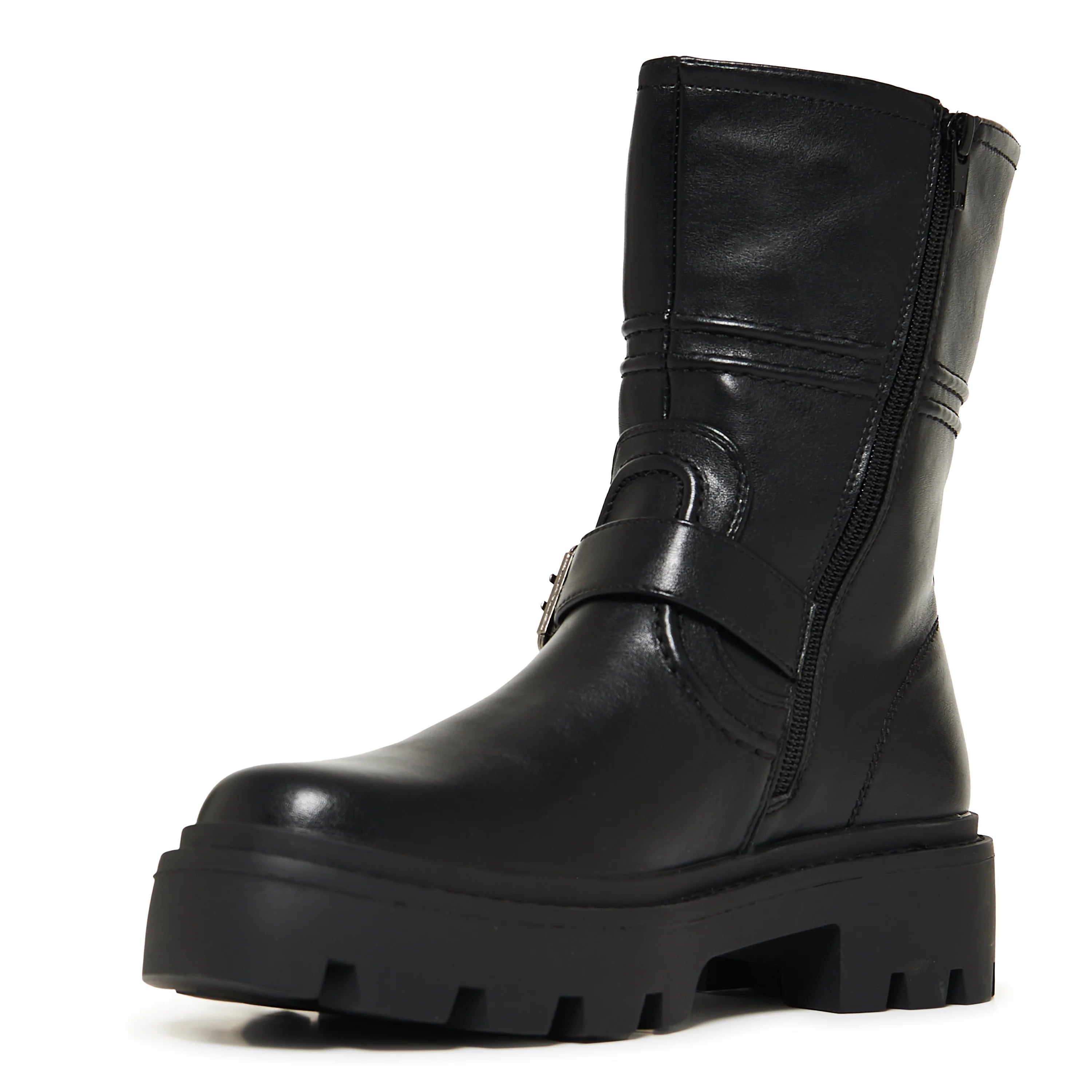 KOI Arakis Chunky Buckle Boots- Black