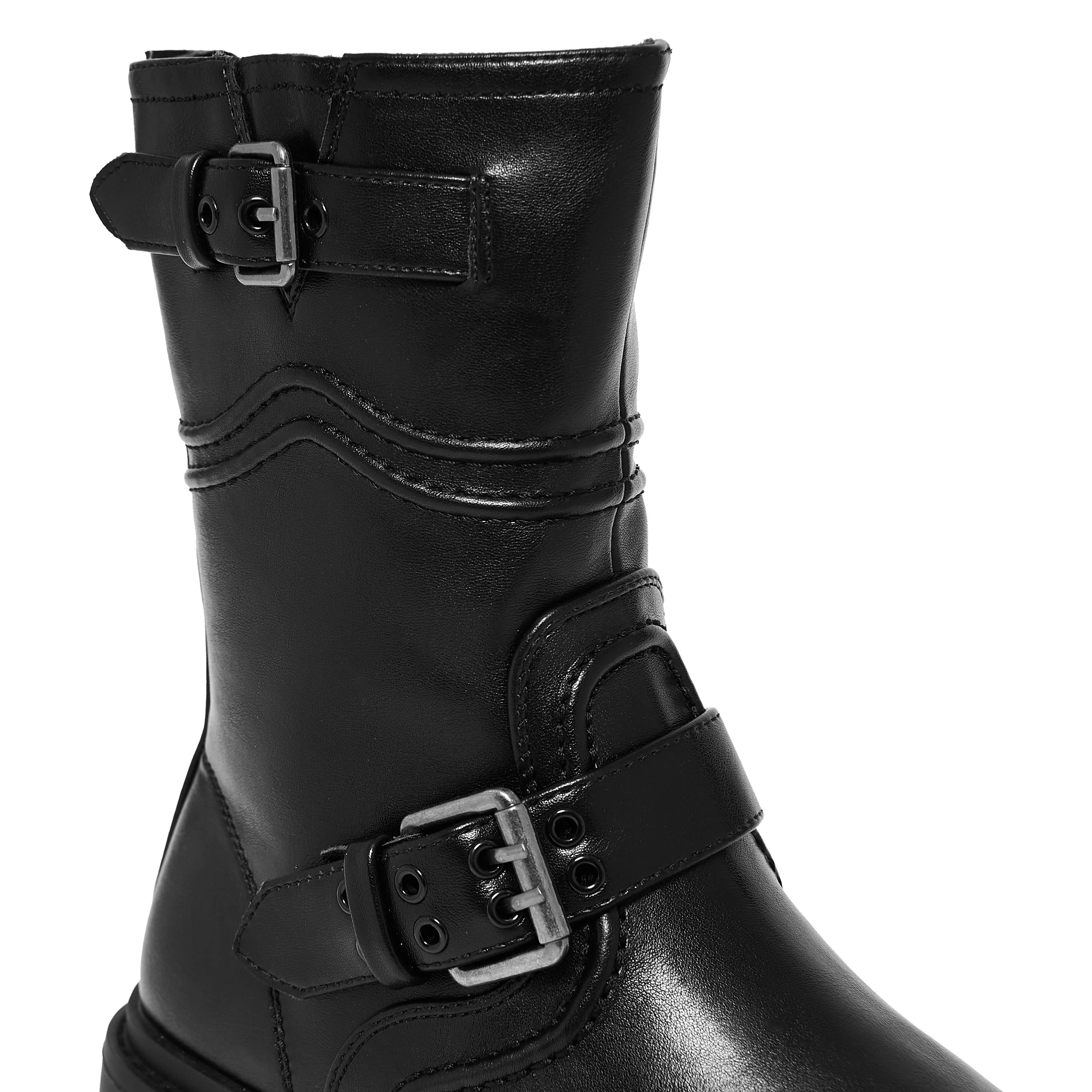 KOI Arakis Chunky Buckle Boots- Black
