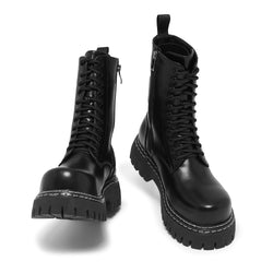 KOI Arasaka Men's Double Rand Military Boots - Black