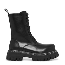 KOI Arasaka Men's Double Rand Military Boots - Black