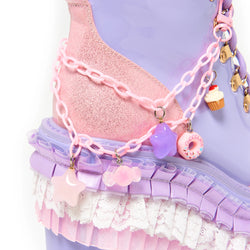 Cupcake Towers Platform Boots - Purple