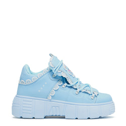 Fanciful Freddo Bear Ruffle Trainers - Baby Blue