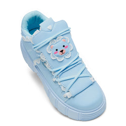 Fanciful Freddo Bear Ruffle Trainers - Baby Blue