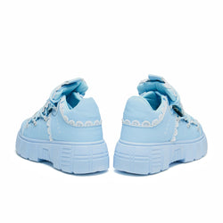 Fanciful Freddo Bear Ruffle Trainers - Baby Blue