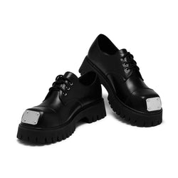 Gehrman Metal Cap Men's Chunky Shoes - Shadow-Size 11-Clearance