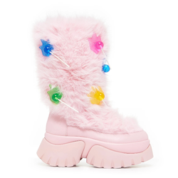 Sticky Situation - The Lollipop Furry Snow Boots