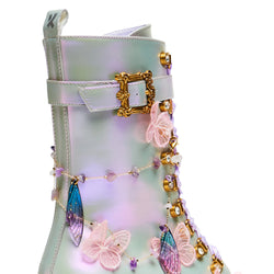 Nature's Flurry Trident Platform Boots - Purple