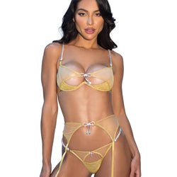 Gilded Beauty 3-Piece Garter Set